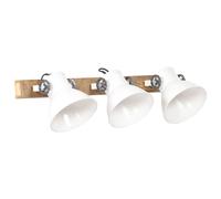 vidaXL Lampada da Parete in Stile Industriale Bianca 65x25 cm E27