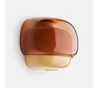 Lampada da parete in vetro colorato, KINOKO Marrone TU