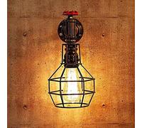 Lampada da Parete Industriale in Gabbia, Stile,R Testiera, Camera da Letto, Veranda, Fattoria, Garage, Ristorante, Confezida 1/Colore Ruine/A