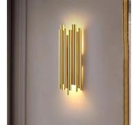 Lampada da parete industriale Up Down Illuminazione for interni Lampada da parete moderna in oro vintage for camera da letto in stile rustico Lampada da parete moderna con tubo in metallo a barra lung