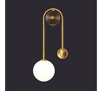 Lampada Da Parete Interni, Moderne Applique Vetro A Sfera Oro Per Camera Da Letto Soggiorno Corridoio Comodino Bagno,A