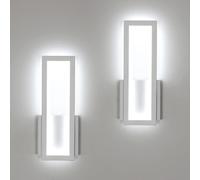 LAMPADA DA PARETE INTERNO LED 2 PEZZI 16W 1800LM APPLIQUE MODERNO LUCE CALDA