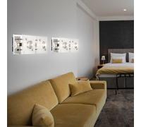 Lampada da Parete Kristallleuchte 2er Set Vetro Cromato 2-Flammig K5 Cristalli [EEK: Non valutato]