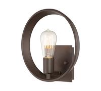 Lampada da parete lampada da ingresso metallo bronzo 1 fiamma classica