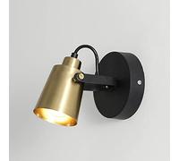 Lampada da parete Lampada da parete industriale E14 per interni vintage Lampada retrò in ottone Lampada da comodino regolabile Illuminazione da parete in stile country Lampada da corridoio per camera