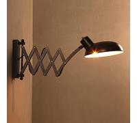 Lampada da parete , Lampada da parete industriale retrattile V-intage applique da parete fisarmonica lampada da parete ristorante camera da letto studio lampada da comodino montaggio a parete sconce