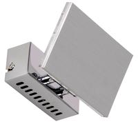 Lampada da parete Lampada da parete Lampada a spot Lampada da corridoio Lampada da camera da letto Luce notturna, spot mobile, metallo cromato, 1x LED 5W 400Lm bianco caldo, DxH 15x10cm