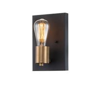Lampada da parete lampada da parete lampada da corridoio luce camera da letto zinco ottone acciaio H 22,5 cm