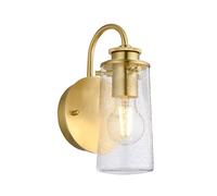 Lampada da parete lampada da parete luce bagno stanza umida 1x E27 vetro IP44 H 24,4 cm
