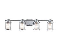 Elstead Lighting Ashland Bay lampada da parete E27 4 x 60 W La: 85,8 A: 20,6 P: 16,6 cm, QN-ASHLANDBAY4-PC-BATH, Ashland Bay [Lampade per Interni > Lampade a Parete]