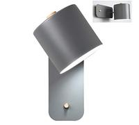 Lampada da Parete Lampada da Parete per Interni con Interruttore Lampada da Lavaggio Moderna Lampada da Comodino Regolabile a 350° Ruota di 180° E27 3000K per Soggiorno Camera da Letto Corridoio