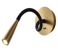 Lampada da parete Lampada da testiera regolabile Lampada da parete a LED Applique da parete in rame Lampada da lettura Flessibile a collo di cigno Apparecchi di illuminazione da parete for comodini 5W
