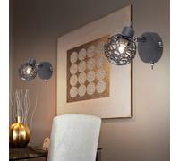 Lampada da Parete Lampada Letto Scrivania Mobile Spot H 13 CM 2er Set [EEK: Non valutato]