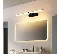 Lampada da parete Lampade da parete a led Lampada da parete per interni da bagno con luce per specchio da bagno in alluminio vestirsi rasatura soggiorno hotel (luce calda nera, 20 cm)