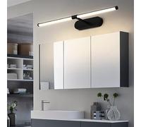 Lampada da parete Lampade da parete a led Lampada da parete per interni da bagno con luce per specchio da bagno in alluminio vestirsi rasatura soggiorno hotel (luce calda nera, 20 cm)