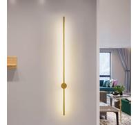 Lampada da parete Lampade da parete a LED per interni girevoli a 360 onde striscia moderna per corridoio camera da letto Luce notturna in alluminio (luce bianca calda, 80 cm)