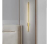 Lampada da parete Lampade da parete a LED per interni Linea moderna Dimmerabile Applique in alluminio Camera da letto con telecomando Corridoio per Soggiorno Scale Corridoio (Dolphin Waves, 60 cm)