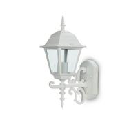 Lampada Da Parete Lanterna Giardino Attacco E27 Garden Wall Lamp IP44 Colore Bia