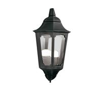 Lampada da Parete Lanterna Nero Alluminio IP43 Rustico Rory Esterni Casa Porta