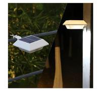 Lampada da parete Lanterna per lavello da giardino solare da parete esterna, lampada da recinzione solare alimentata da percorso, lampada da grondaia a LED, lampade da giardino impermeabili per