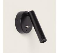 Lampada da Parete LED 2.5W Circolare in Alluminio con Presa USB Gazny