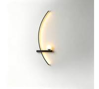 Lampada da parete LED alluminio minimal, applique ferro battuto moderna