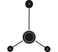 Lampada Da Parete LED Indiretto Dimmerabile Nero 53 CM 18 W 3000 K Wandleuchte