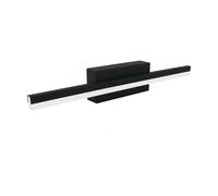 Lampada Da Parete LED IP44 B:40 CM Acciaio Bianco Neutro 4000 K Nero Luce Bagno [EEK: D]