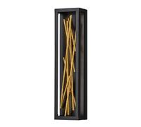 Lampada Da Parete LED Metallo H:61 CM Nero Oro Angolare 3000 K Interno [EEK: E]