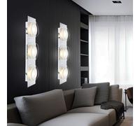 Lampada Da Parete LED Movimento per Scale Vetro Corridoio 3 Fiamma 2er Set