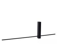 Lampada Da Parete Led Per Camera Da Letto Nera B:60 Cm 2700 K Luce Indiretta