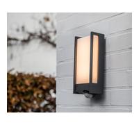 Lutec Qubo lampada a parete, LED con rilevatore di movimento, 5193002118, Qubo [Lampade per Esterni > Lampade a Parete]