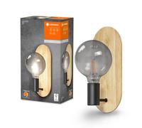 Lampada da parete Ledvance Decor 1xE27 max 8W legno - LUM757080 [EEK: Non conforme]