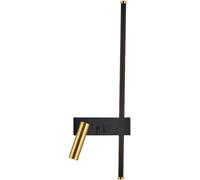 Lampada da Parete lineare in Metallo per la Decorazione della casa, Lunga Striscia Nera, Adatta per comodini, Applique da Parete per Illuminazione da corridoio, Moderne luci da Parete a LED, plaf