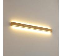 Lampada da Parete lineare Lunga, Moderna Illuminazione su e Giù, Applique in Legno, Lampada da Parete per Bagno, Camera da Letto, corridoio, Soggiorno (100 cm/39,3 Pollici)