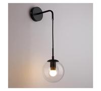 Lampada da Parete Loft Palla di Vetro Retro Lampade da Parete Antiche Compatibile con Camera da Letto Comodino Soggiorno Corridoio Scale - Illuminazione per Interni (Colore : Goldamber, Dimensioni :