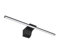 Lampada da parete Luce a specchio Lampada da bagno a LED nera Lampada da parete, metallo acrilico opale, 10W 560lm bianco neutro, LxH 60,8x15 cm
