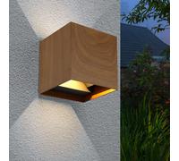 Lampada da Parete Luce per Esterni Giardino Simil Legno LED Su Giù Faretto Patio [EEK: Inaditato]