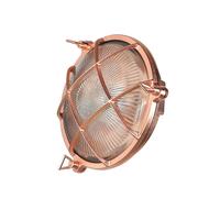 Lampada da Parete Luce per Esterni Maritim Ø 21 CM E27 Ottone A Rame IP64 Garten