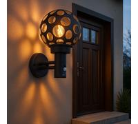 Lampada da Parete Luce per Esterni Patio Sensore di Movimento Porta Antracite [EEK: Non valutato]