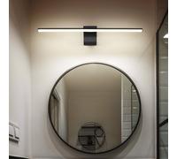 Lampada da Parete Luce Specchio Bagno LED IP44 Lampada Parete Nero Opaco