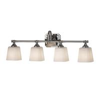 Lampada da Parete Luce Specchio LED Pavimento Vetro Cromato Bagno 4 Fiamma