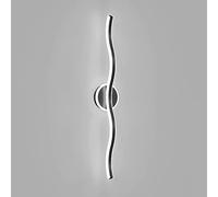 Lampada da Parete Lunga Metal Waves, Applique da Parete lineare con Paralume in Acrilico, Moderna Applique a LED,Lampada Un Aspetto Elegante