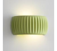 Lampada da parete Macaron colorata, lampada da parete in resina a strisce, applique da parete con illuminazione verso l'alto e verso il basso, attacco G9, lampade da parete decorative da comodino, mod