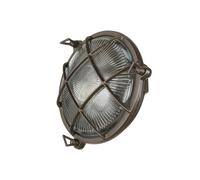 Lampada Da Parete Marittima In Ottone IP64 Nera
