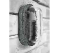 Lampada Da Parete Marittima Oval E27 Ottone Vetro IP64 Larghezza 23 Cm Cantina