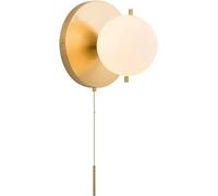 Lampada da Parete Minimalista nordica per Interni, Soggiorno, Camera da Letto, Comodino, Studio, corridoio, Semplice Lampada da Parete in Ferro battuto con Cerniera, E27, Lampada da Parete a risp
