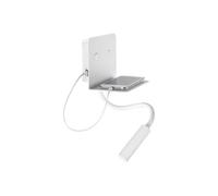 Perenz Applique Level LED 6W 3000K Metallo verniciato Bianco con flessibile e porta USB