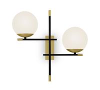 Lampada da parete Modern in Metallo e Vetro Nostalgia Opaco Oro