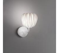 Lampada Da Parete Moderna 1 Luce Queen In Polilux Bianco D19 Made In Italy [EEK: A++]